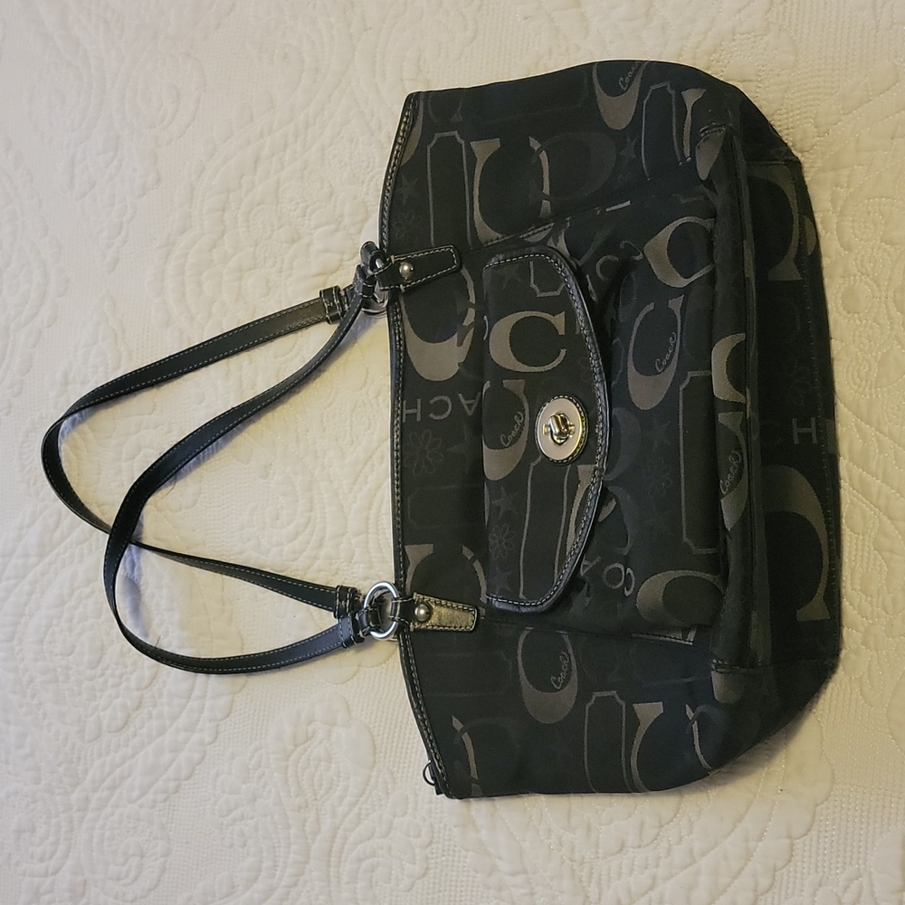 COACH black tote purse special edition